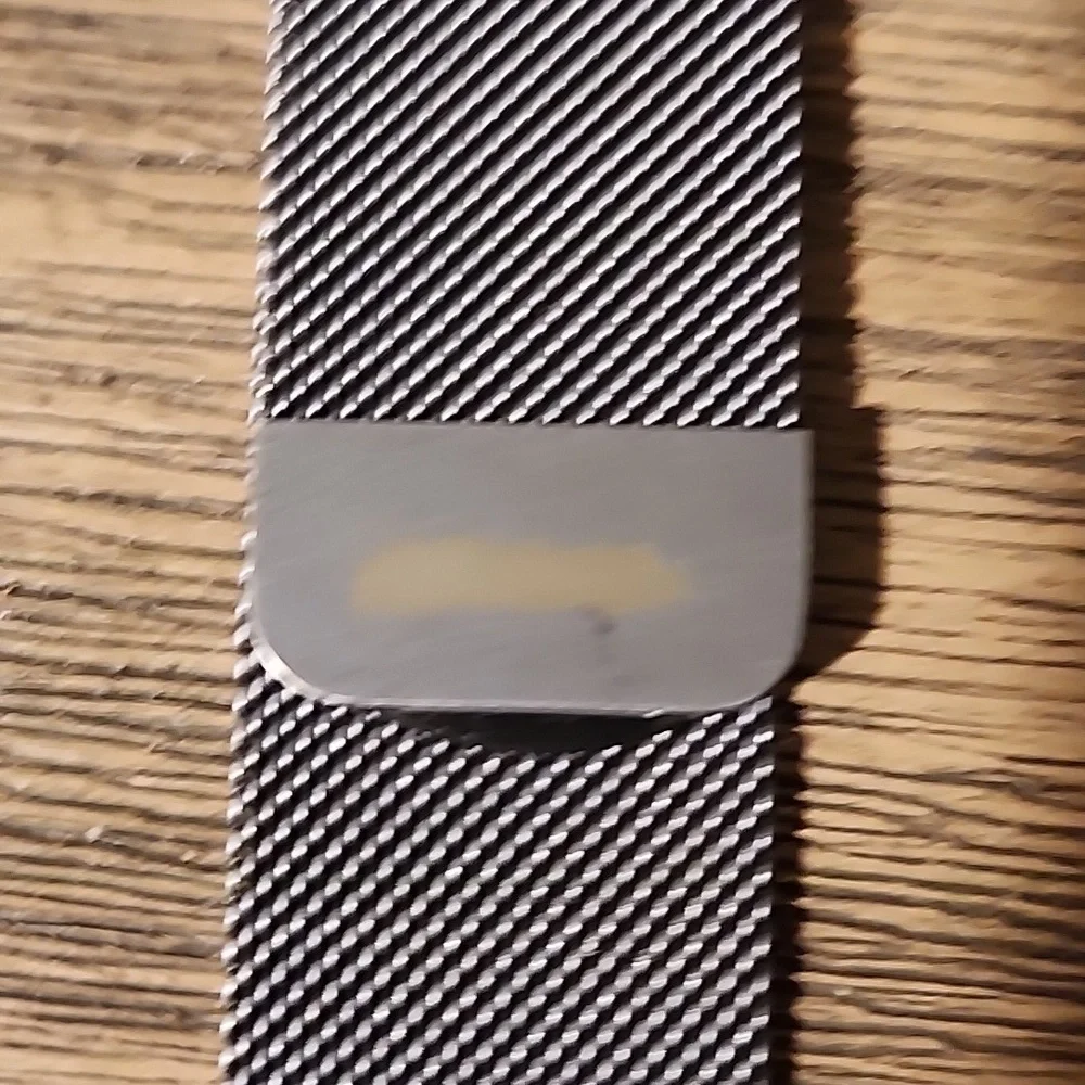 Fitbit Ionic Silver Metal Mesh with Magnet Closure Men or Women Wristbands